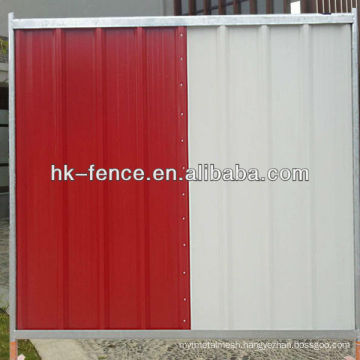 35mm x 40mm x 35mm Cross channel Construction Site Temporary Hoarding Fence Panel with 38mm frame pipe